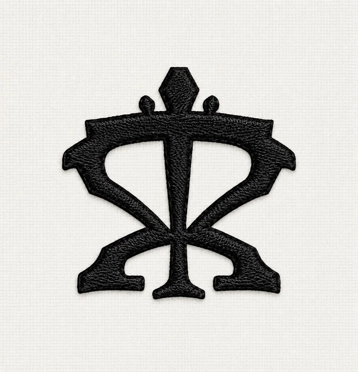 Monograma TK bordado â€” logo Tony Krown